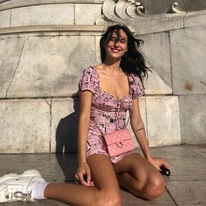 Realisation Par Newspaper Print Mini Dress